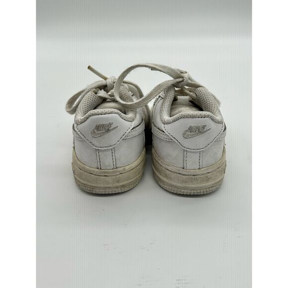 Nike Air Force 1 Triple White Baby Toddler Athletic Lace Shoes Sneakers Size 4C - Picture 3 of 7